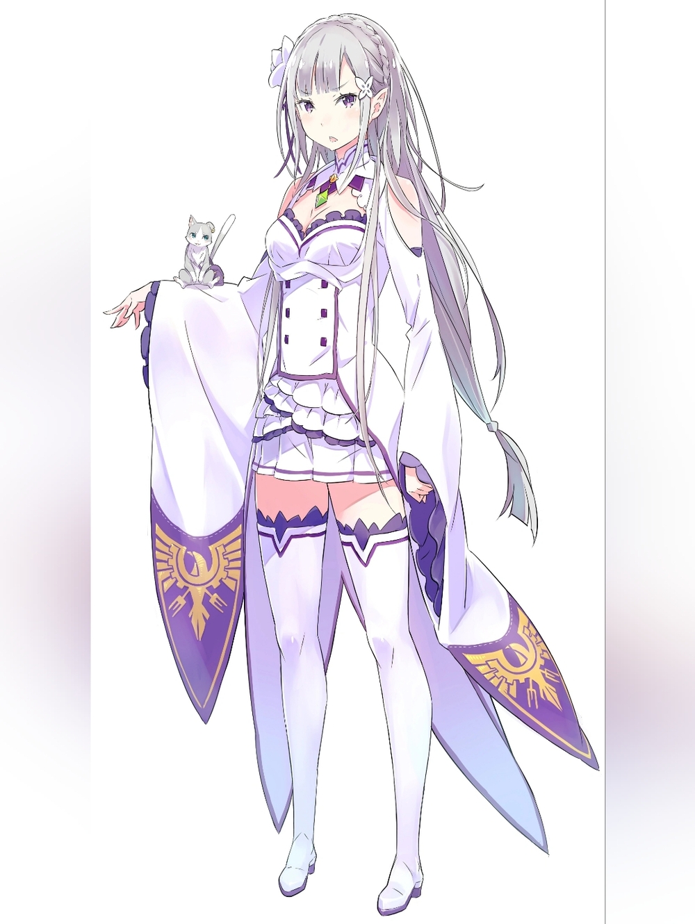 Re:zero Emilia Cosplay Size Large